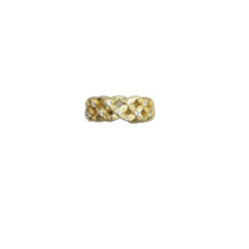 Anello da donna minimalista geometrico a croce cava con placcatura in oro e intarsio in zircone