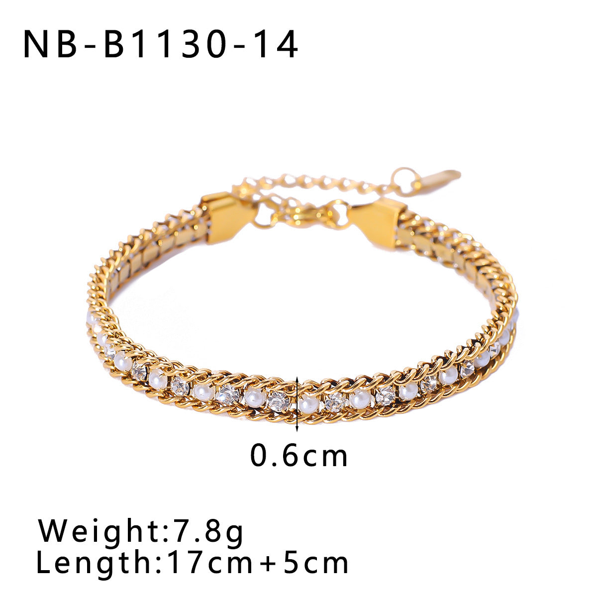 Bohemian Stainless Steel 18K Gold Plated Geometric Bracelet with Colorful Rhinestones Minimalist Women's Jewelry