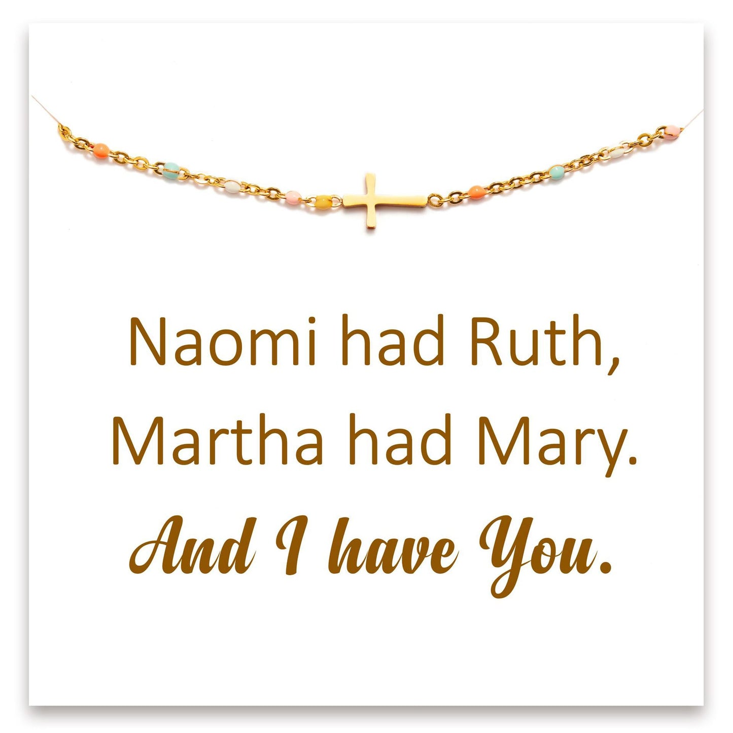 Minimalist Bohemian Geometric Cross Plated Stainless Steel Cable Chain Bracelet for Women