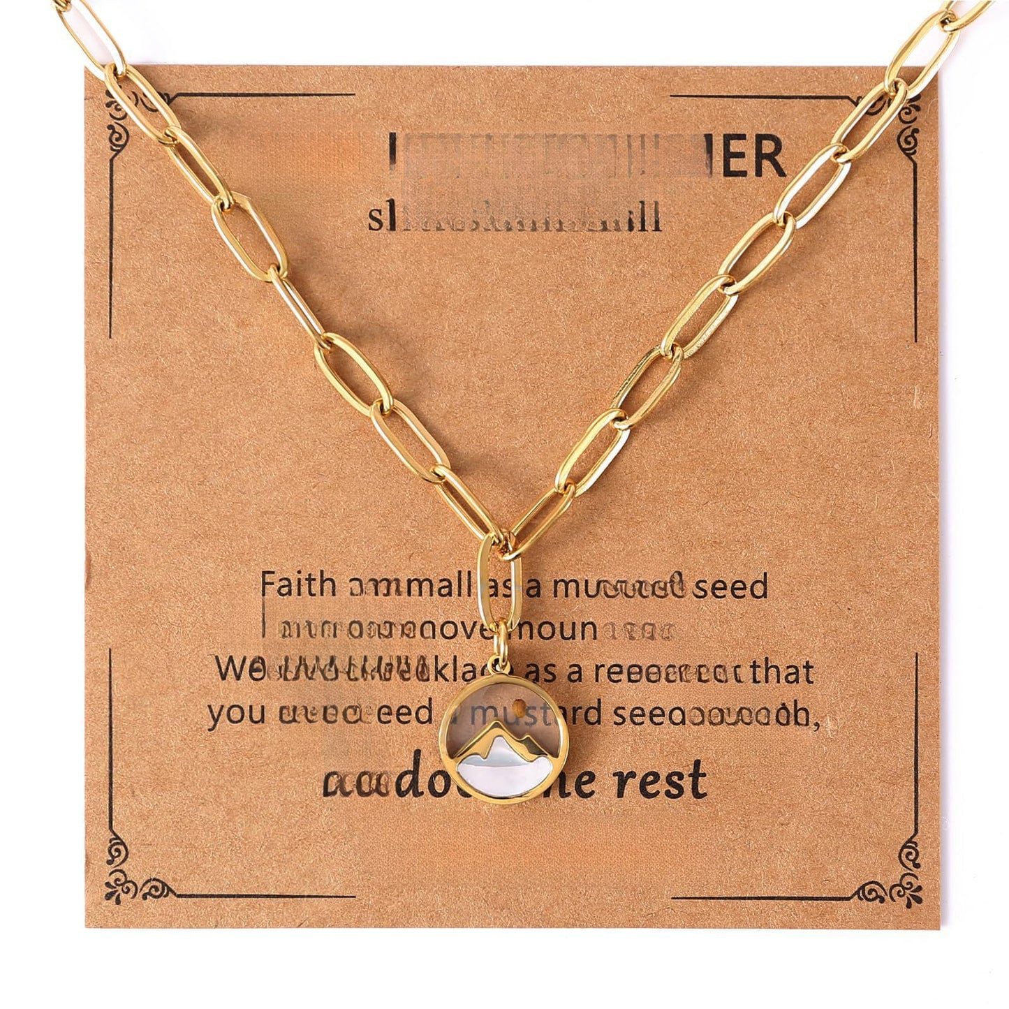 Sweet Floral Oval Geometric Stainless Steel Plated Necklace Unisex Cable Chain