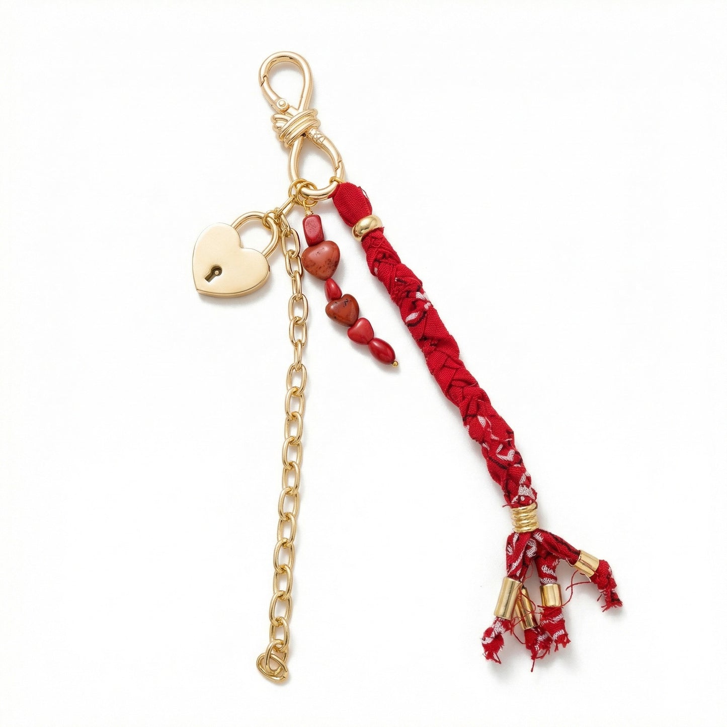 Vintage Elegant Minimalist Heart Teardrop Oval Alloy Plated Bag Charm