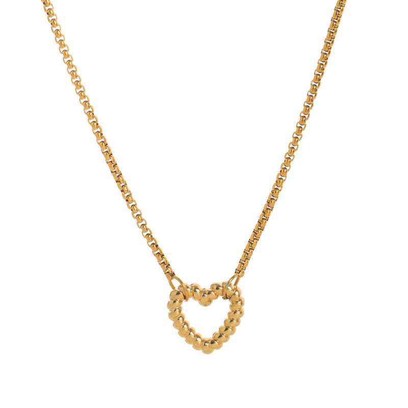 Barra a ciondolo geometrica minimalista placcata in oro 18 carati con intarsio in zirconi cubici in acciaio inossidabile per donna