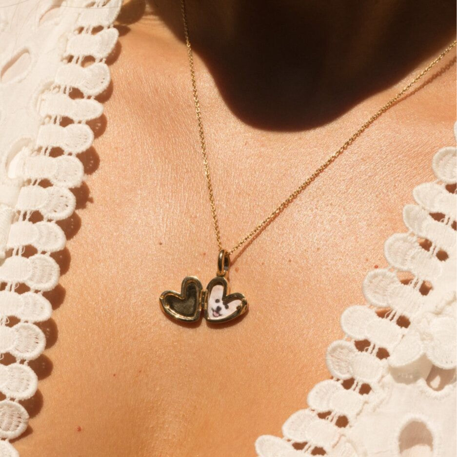 Minimalist Heart Shape Stainless Steel PVD Gold Plated DIY Charm Bar Necklace
