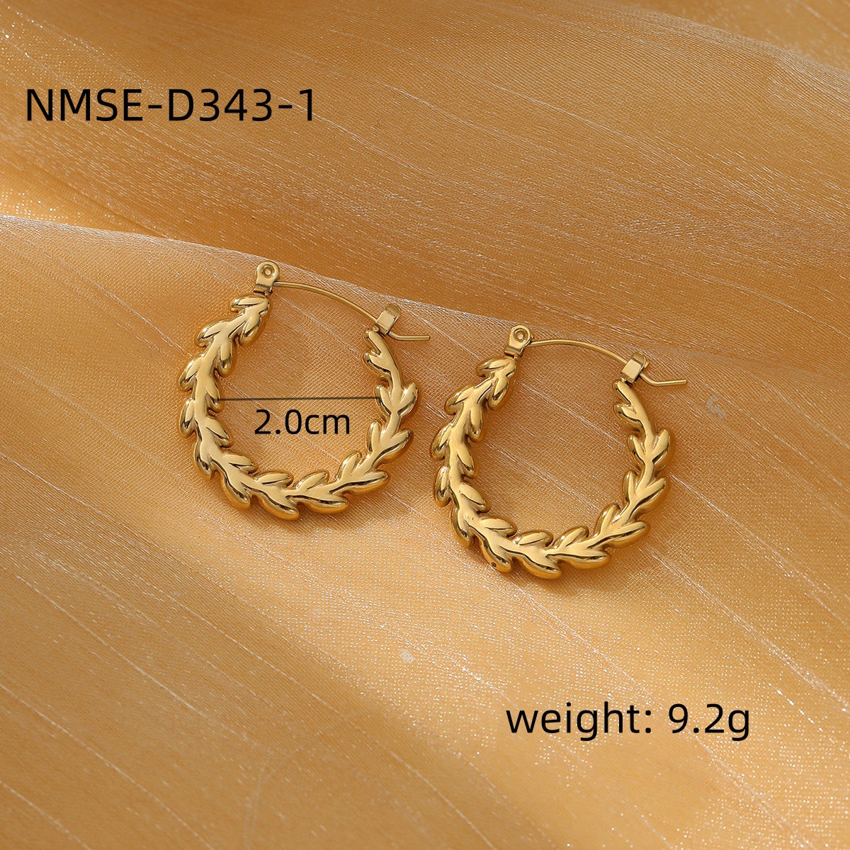 Pendientes minimalistas de titanio y acero con baño de oro de 18 quilates, aretes redondos de acero inoxidable a la moda para mujer