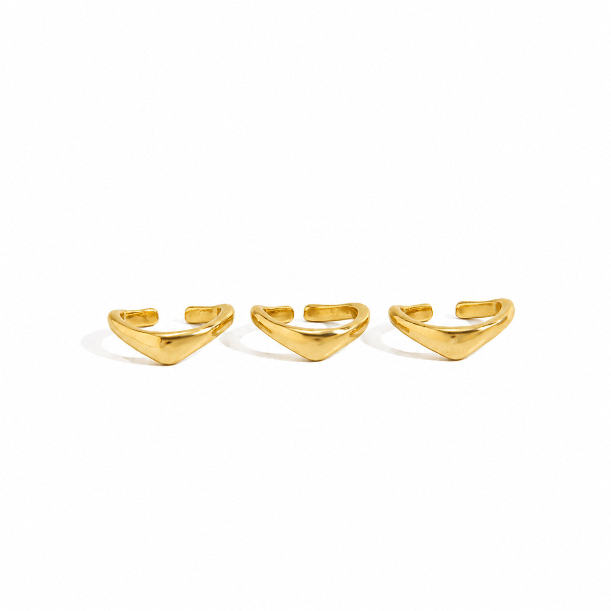 Minimalist Geometric Triangle Alloy Toe Ring