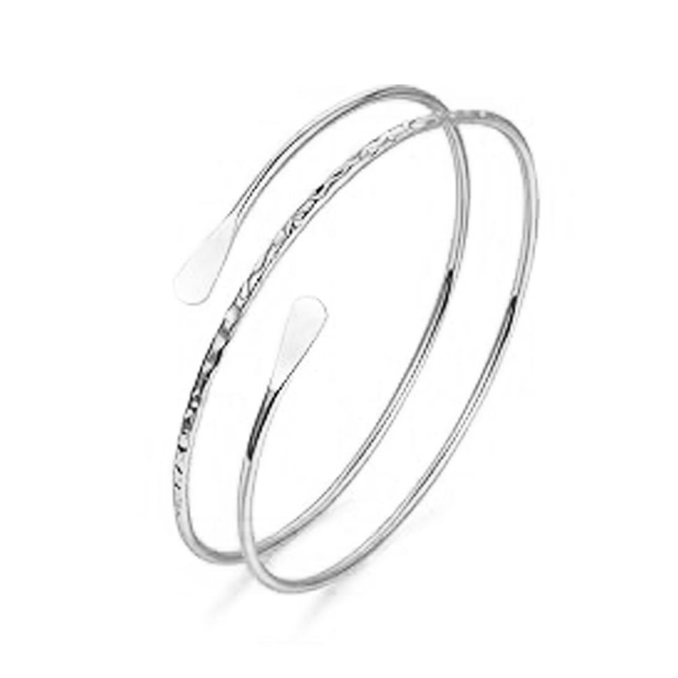 Minimalist Geometric Plated Iron Cuff Bracelet Adjustable Open Arm Ring for Women