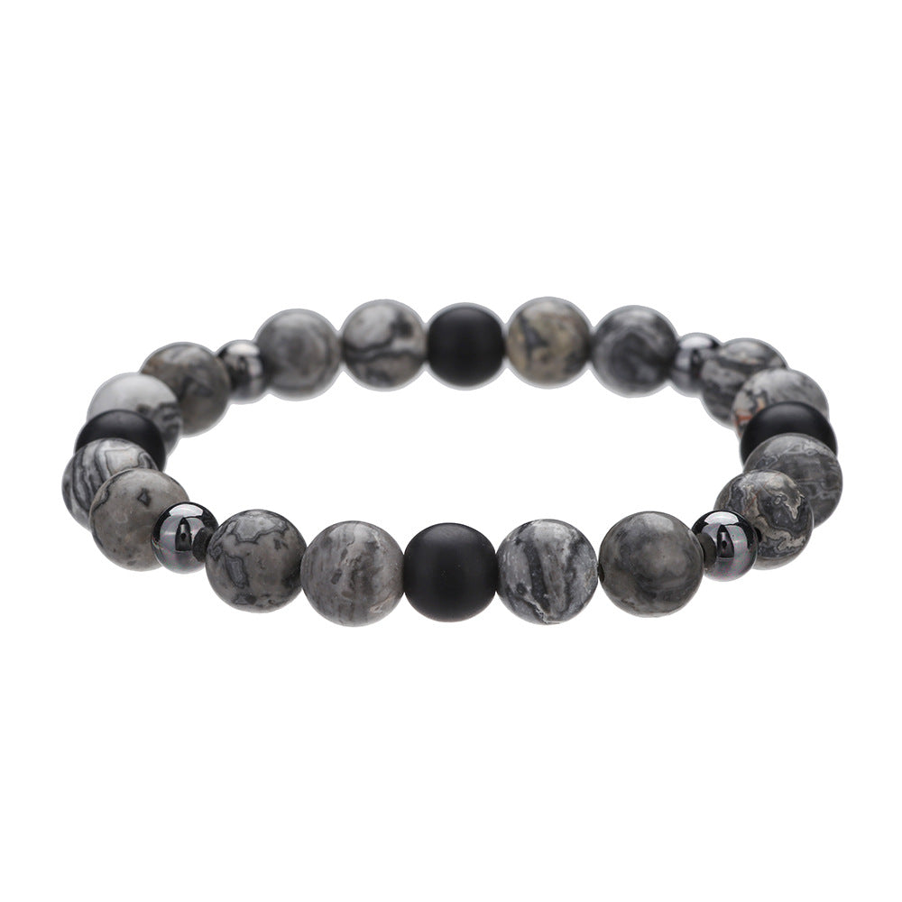 Minimalist Handmade Round Stone Animal Bracelet Unisex