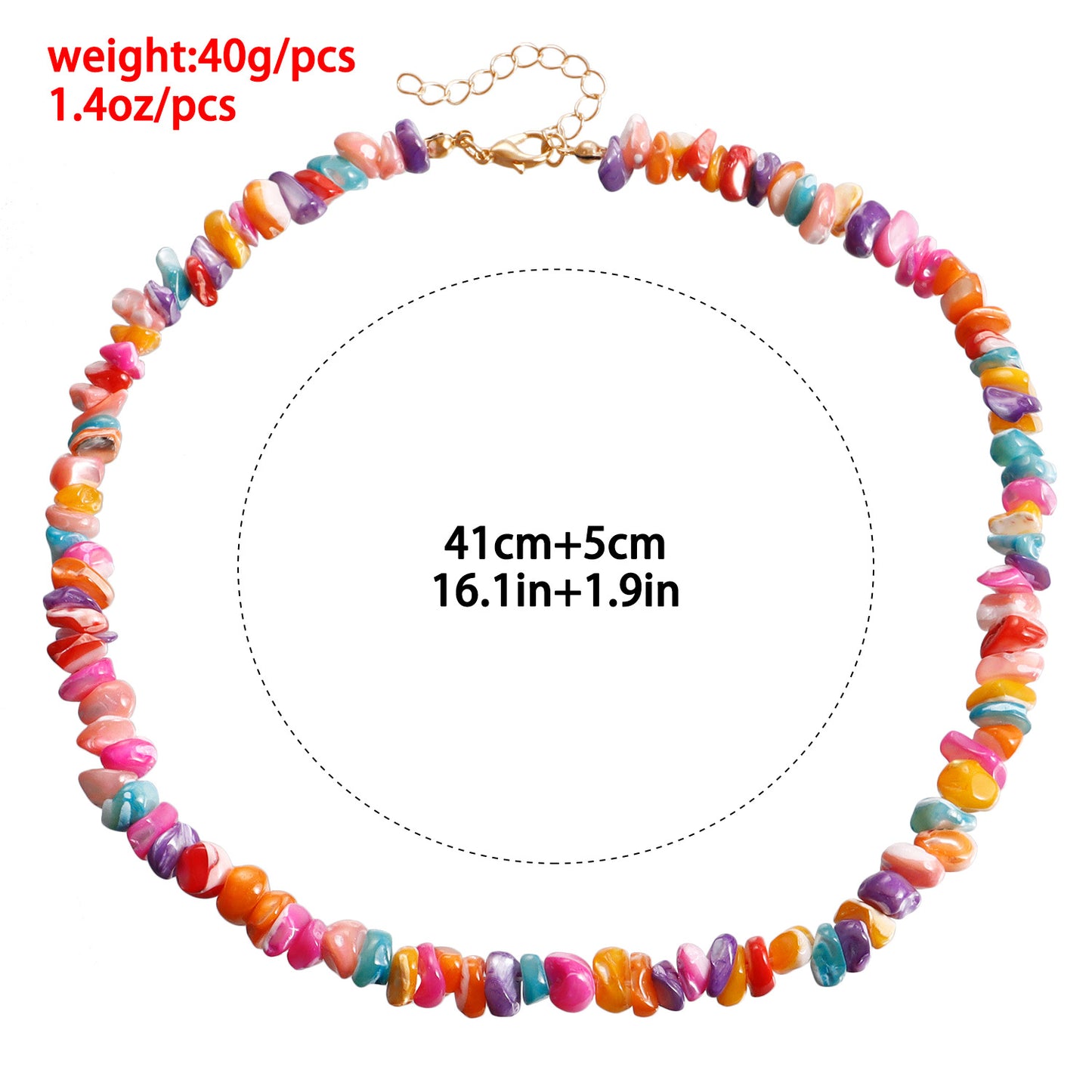 Collar con colgante de concha marina irregular geométrica para mujer, cadena de clavícula chapada en aleación