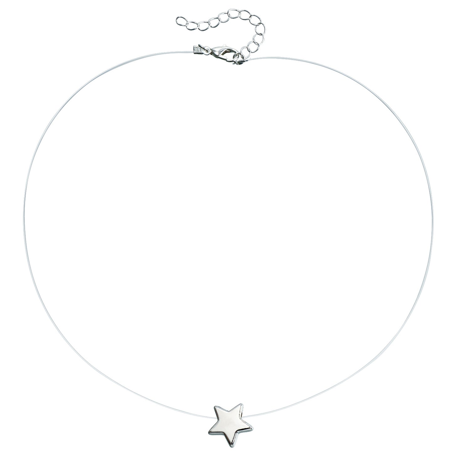 Minimalist Geometric Alloy Necklace with Clear Crystal and Cubic Zirconia Inlay for Women