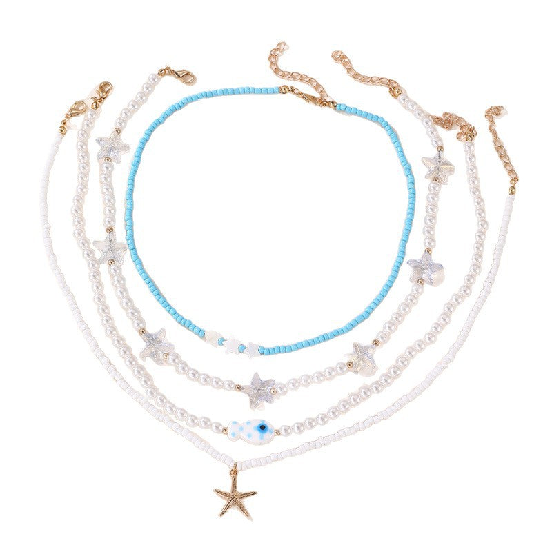 Collana Pendente Farfalla Minimalista per Bambini con Fiocco, Ciondolo in Resina e Finitura Verniciata su Catena di Perline