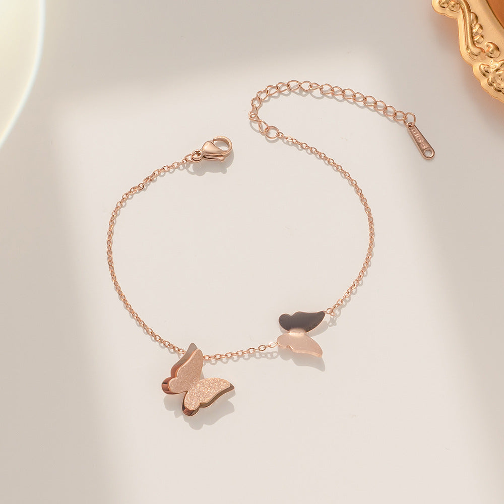 Minimalist Geometric Titanium Steel Bracelet for Women with Cool Aesthetic and Natural Style