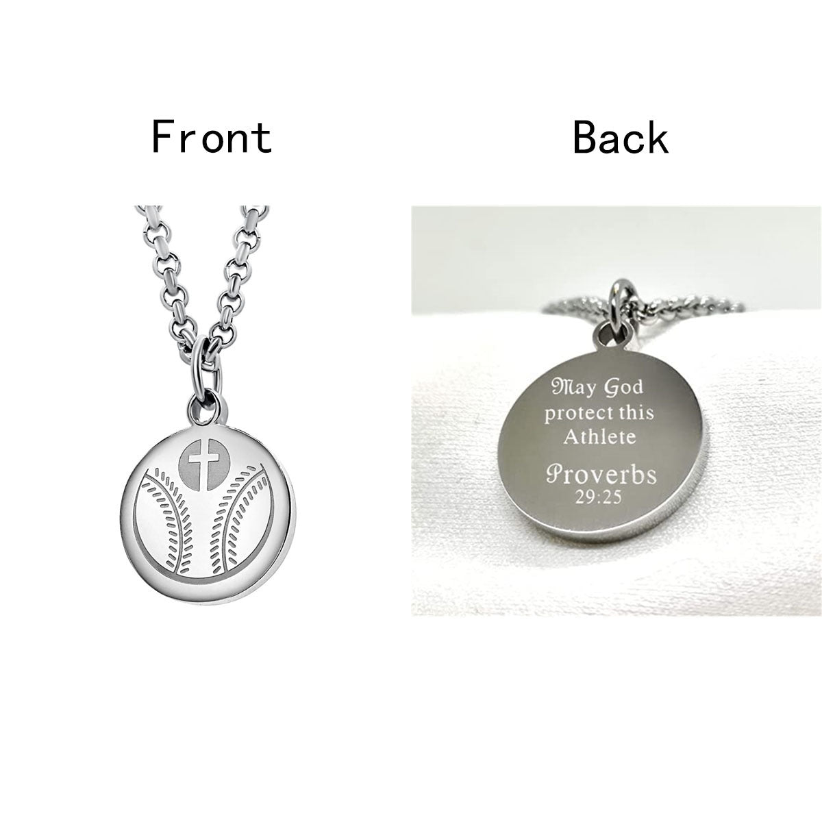 Collana girocollo da donna con ciondolo rotondo geometrico minimalista in acciaio al titanio con finitura lucida e catena a O