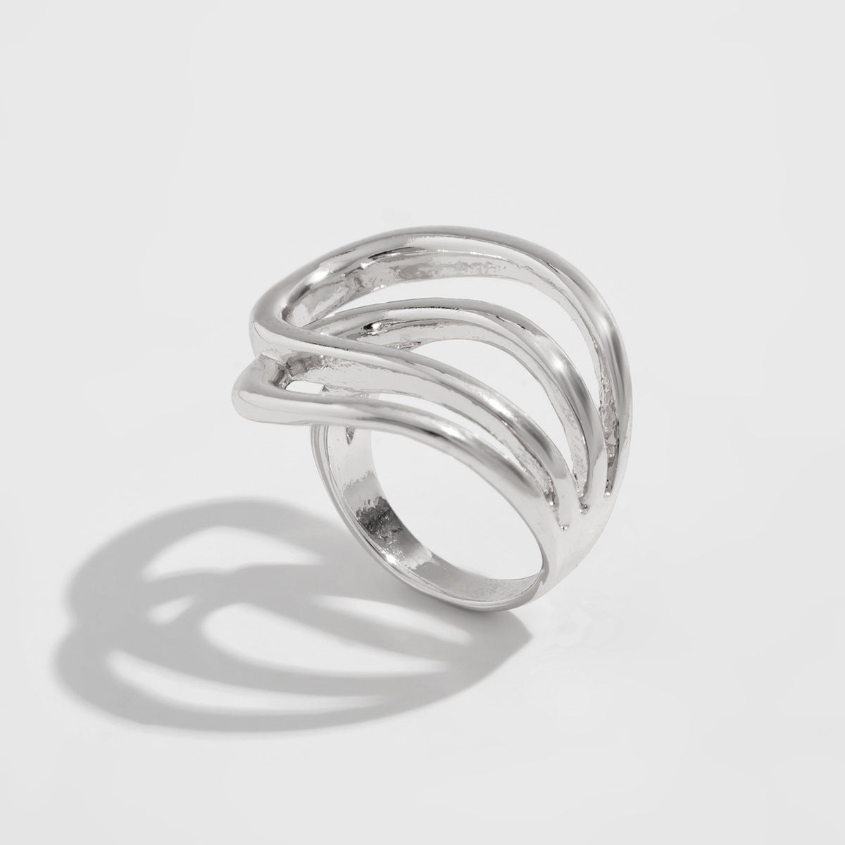 Irregular Geometric Zinc Alloy Plated Bracelet Set