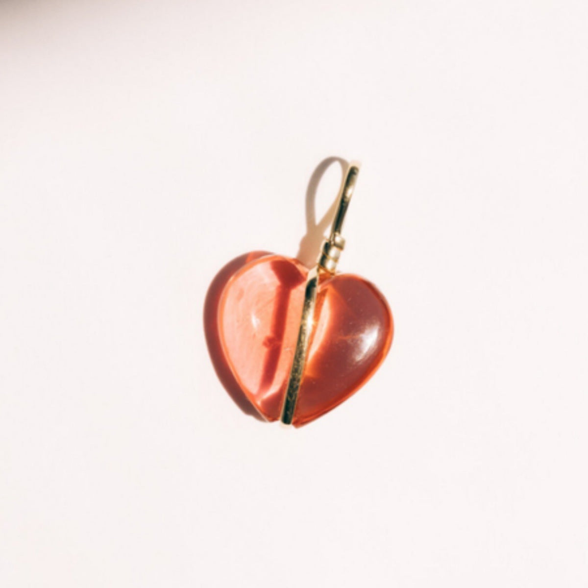 Minimalist Heart Stainless Steel Plated Necklace with Cubic Zirconia