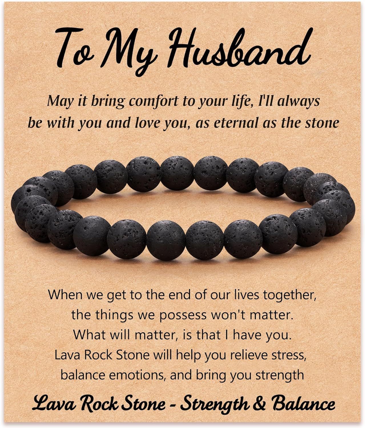 Men's Geometric Round Agate Beaded Bracelet