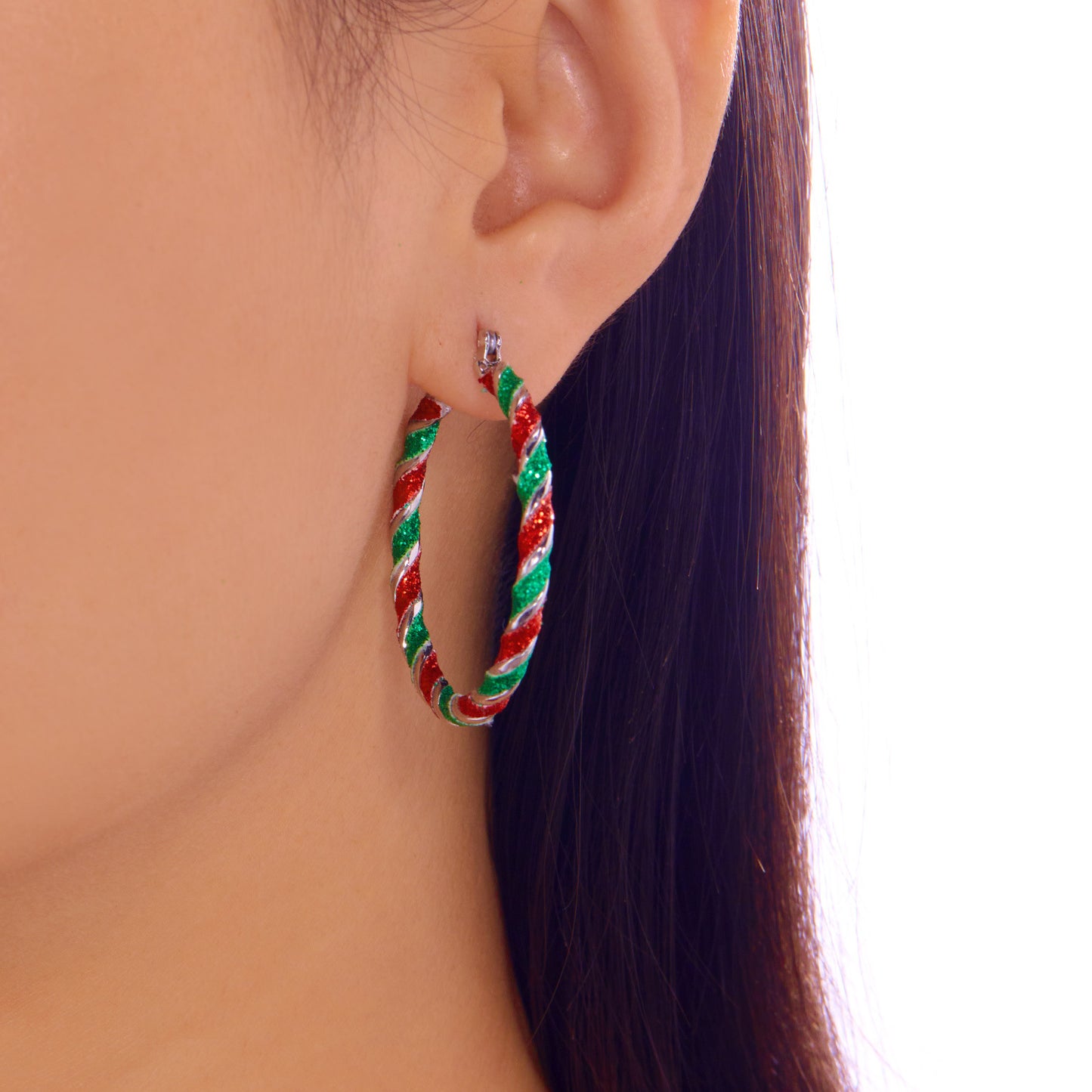 Dark Style Animal Shape Enamel Plated Alloy Hoop Earrings for Women with Stainless Steel Posts