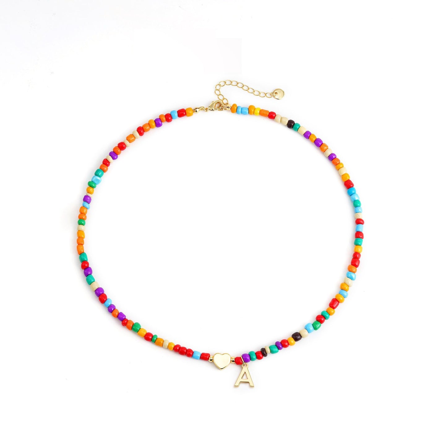Minimalist Letter Stainless Steel Turquoise Pendant Necklace for Women
