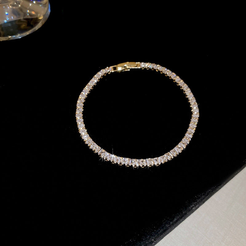 Elegant Gold Plated Brass Butterfly Floral Cubic Zirconia Bracelet for Women