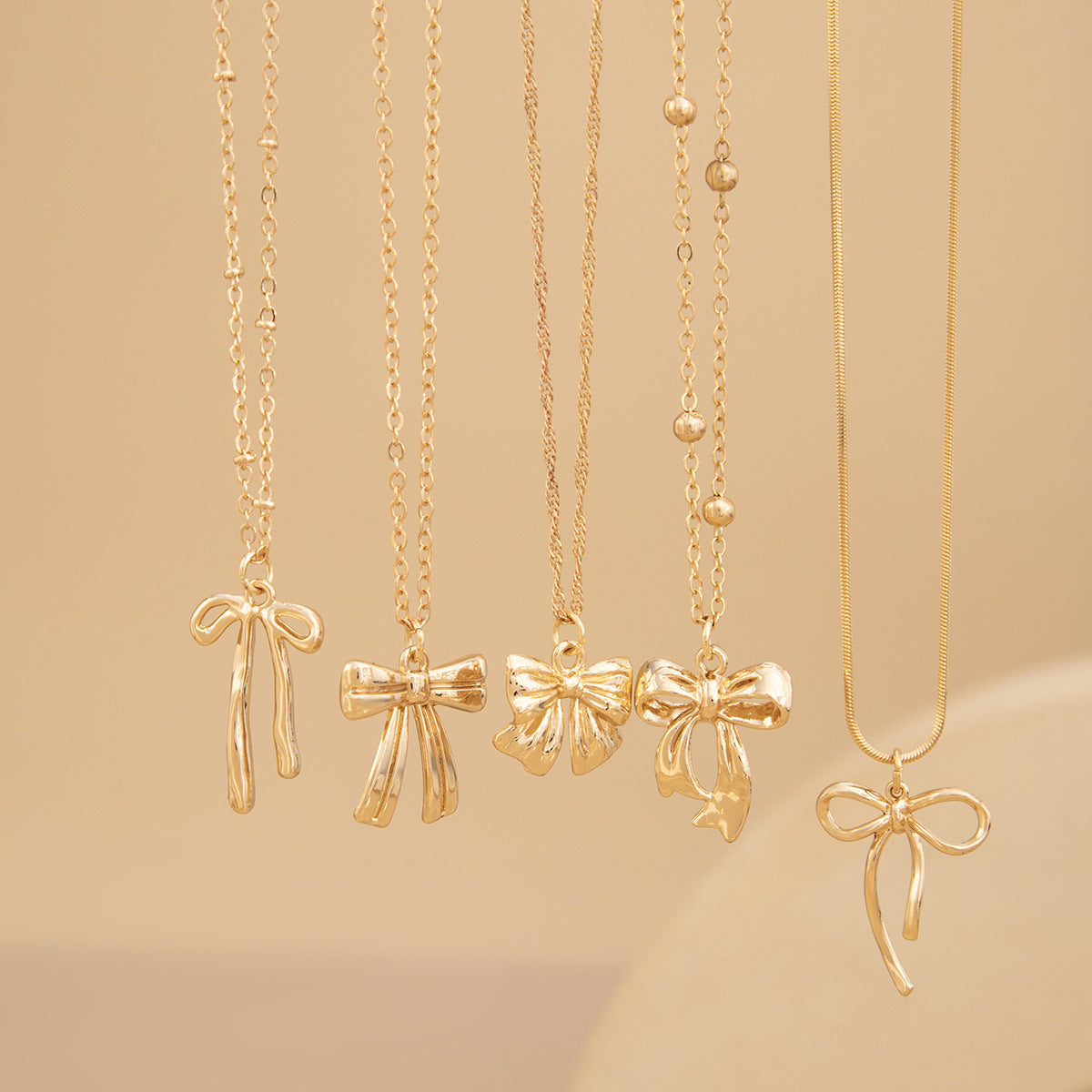 Punk Heart Star Zinc Alloy Plated Pendant Necklace with Tassel Rope Chain for Women