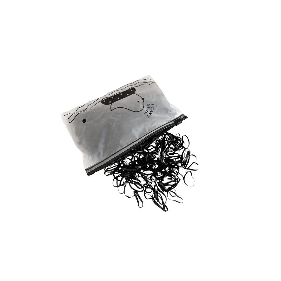 High-Elastic Polyester Hair Ties Set with Bowknot Design for Women Daily Use Gentle Durable Minimalist Hair Accessories
