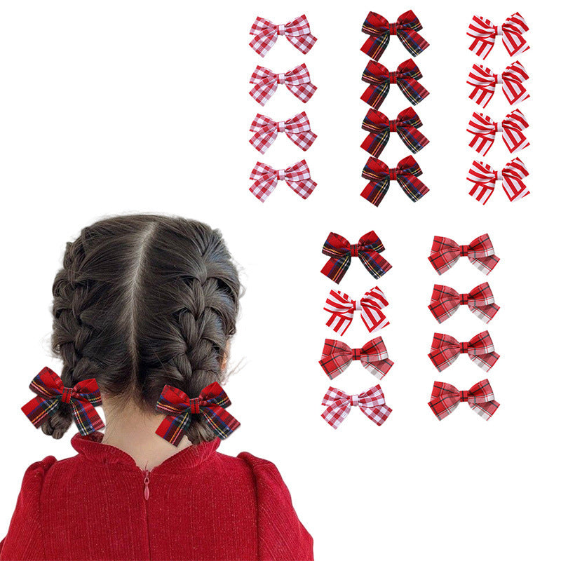 Graziosa molletta per capelli per bambine con fiocco e tessuto a rete arricciato, accessorio floreale in stile primaverile per coda di cavallo o per acconciature laterali