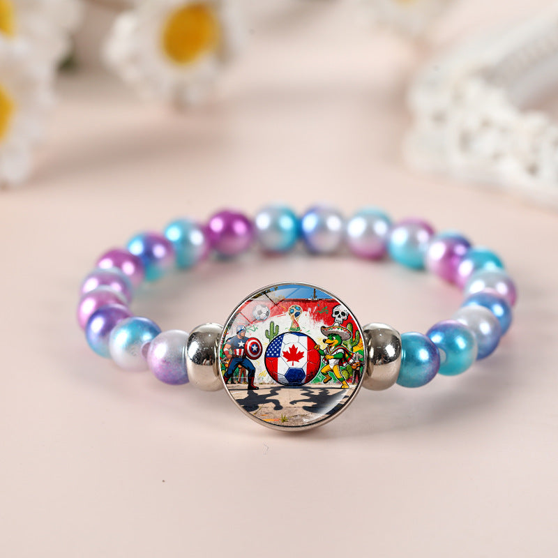 Geometric Crystal Beaded Bracelet Unisex Fashion Jewelry