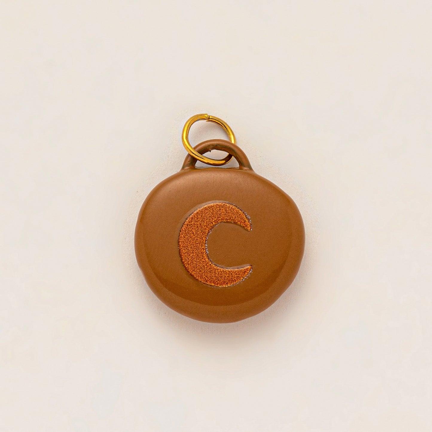 Vintage Rainbow Star Moon Plated Brass Shoe Charm