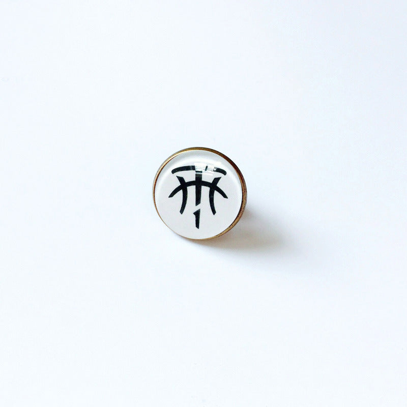Pin de solapa metálico de equipos de baloncesto retro de la NBA - Insignia con gema vintage - Broche de Kobe Curry - Regalo para fans - Unisex