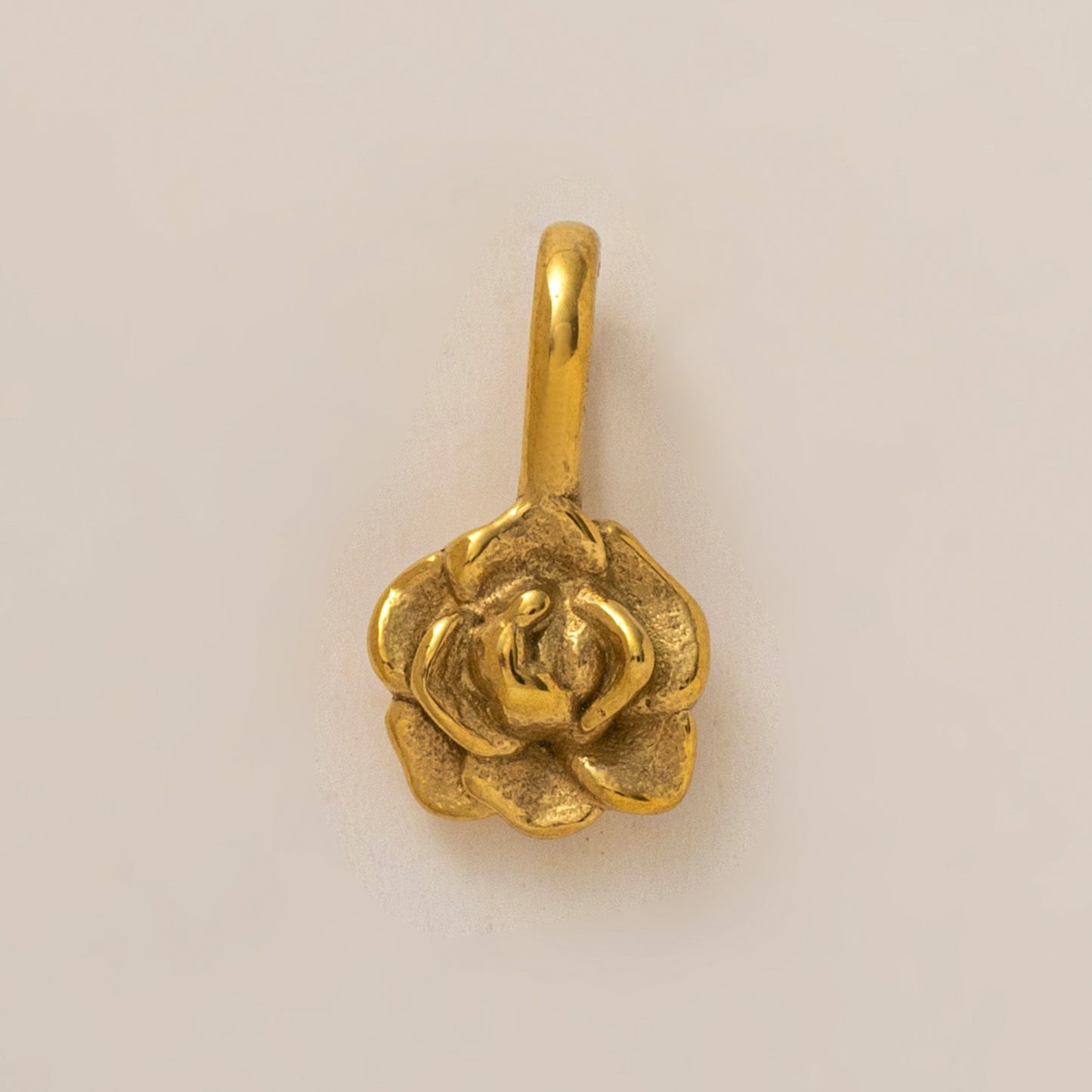 Vintage Floral 18K Gold Plated Stainless Steel PVD DIY Charm Bar
