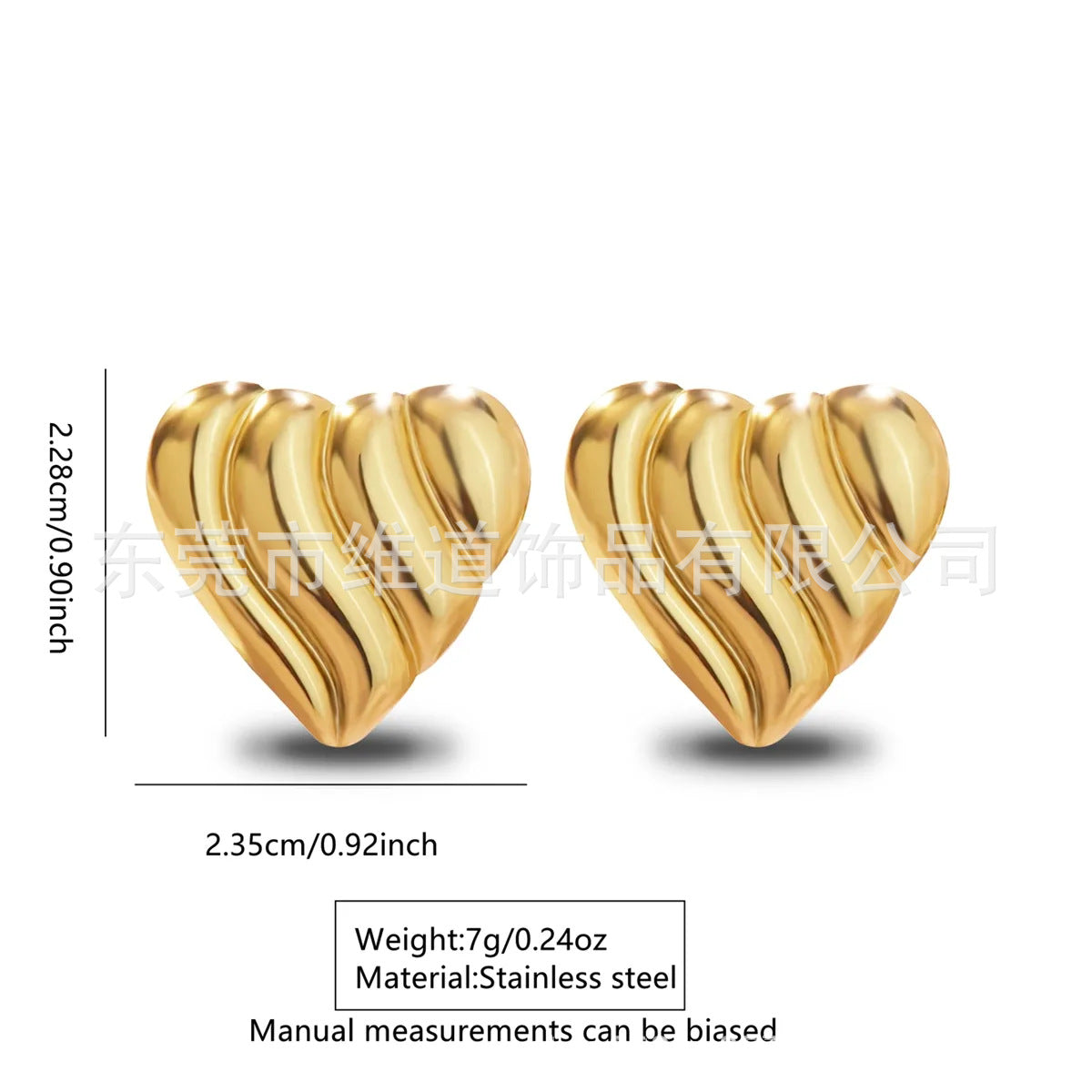Sweet Floral Heart Teardrop Stainless Steel Earrings