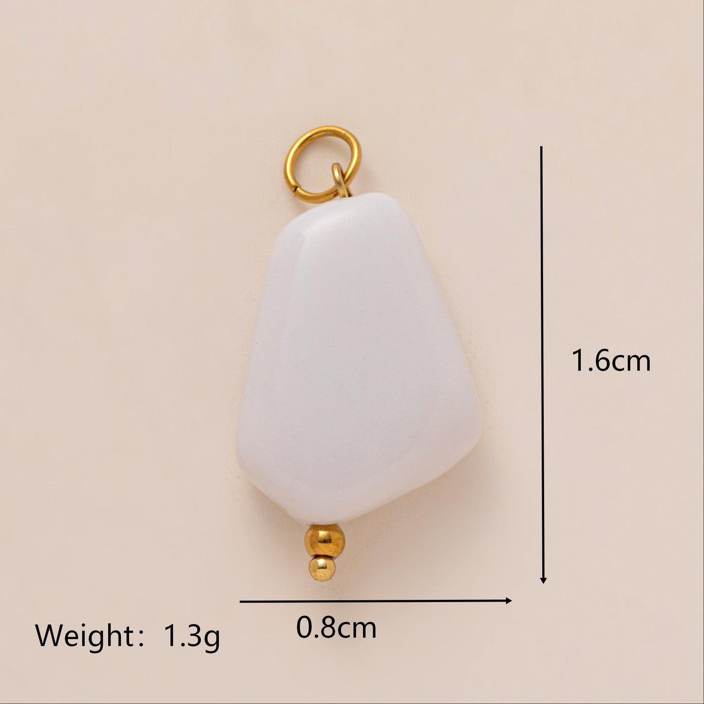 Colorful Fish Animal Stainless Steel 18K Gold Plated PVD Charm Bar Ball Chain Unisex