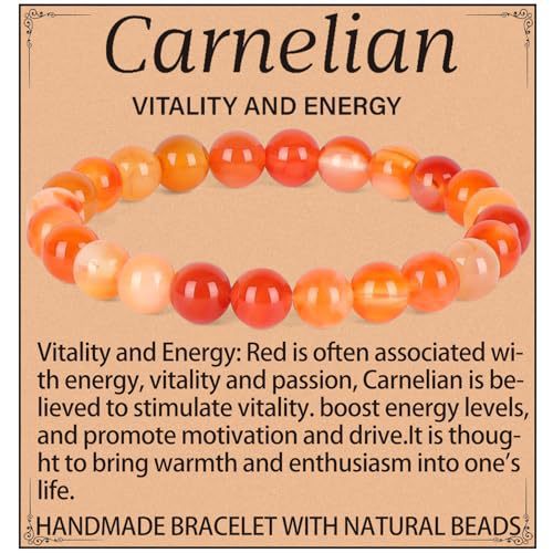 Natural Crystal Agate Round Beaded Stretch Bracelet Unisex