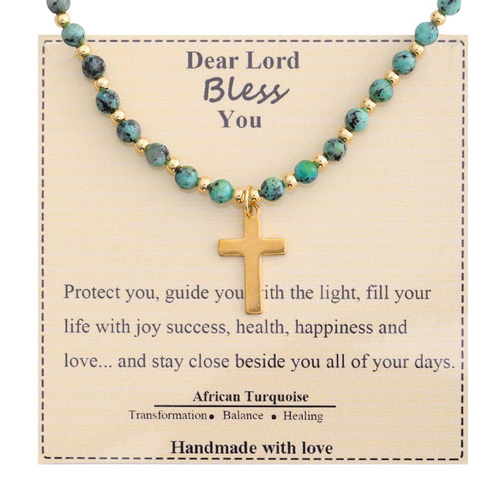 Elegant Geometric Cross Alloy Pendant Crystal Ball Chain Necklace for Women