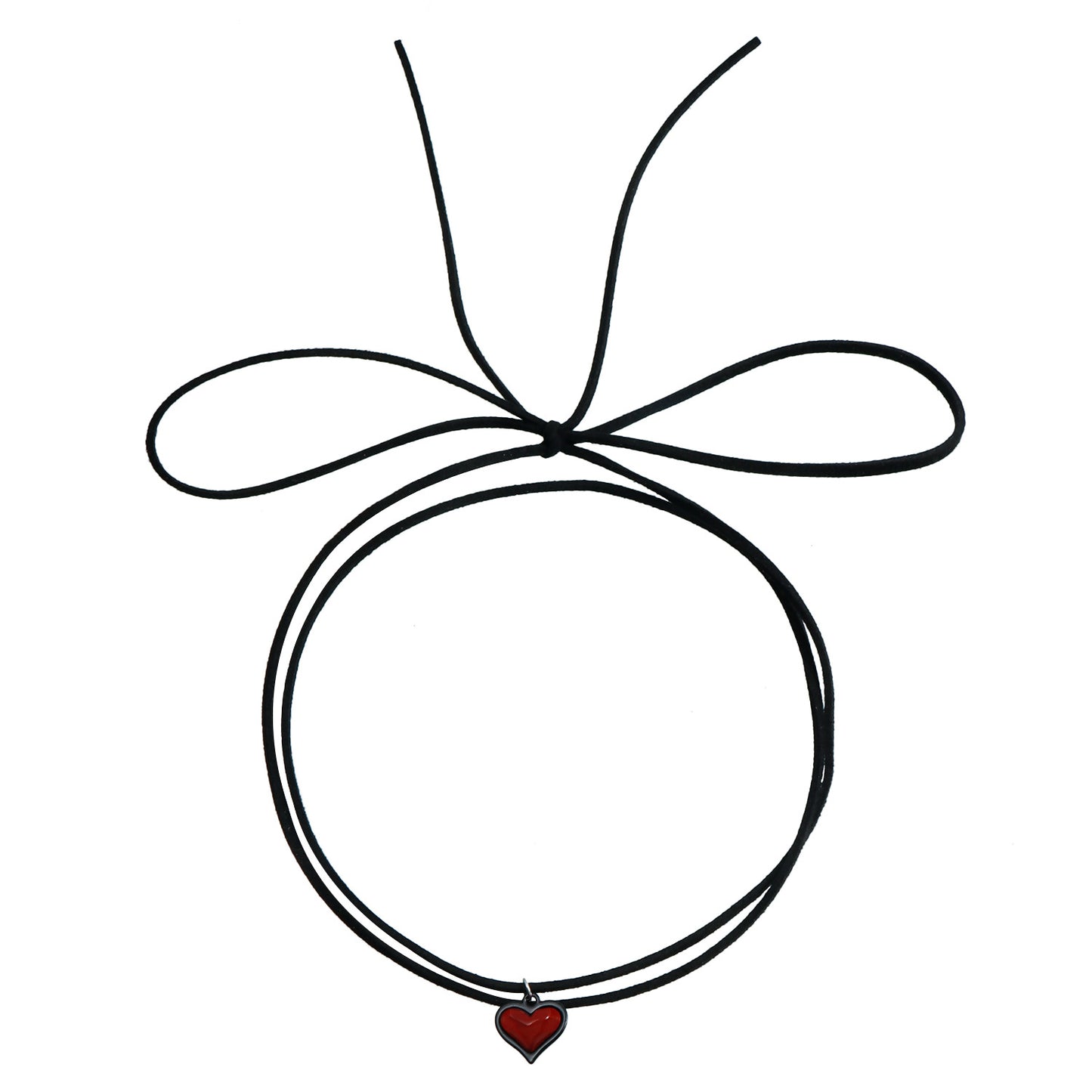 Gothic Dark Cross Heart Pendant Necklace for Women Alloy Geometric Locket Chain with Plated Finish