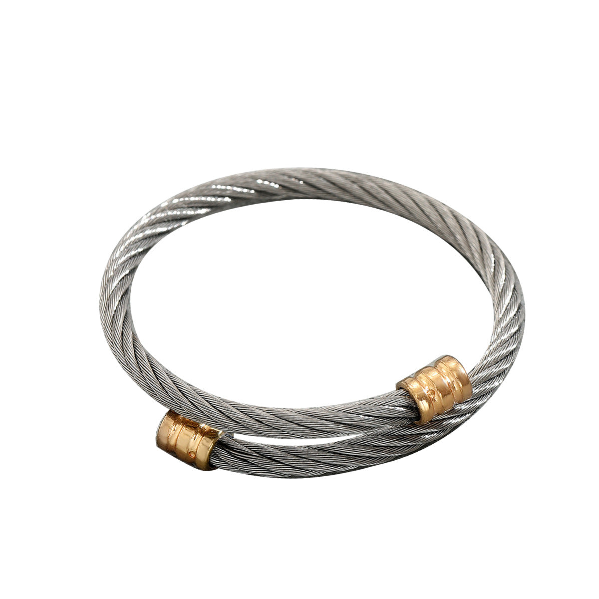 Pulsera Brazalete Ajustable Geométrica de Cobre con Acabado Galvanizado para Mujer, Diseño Moderno