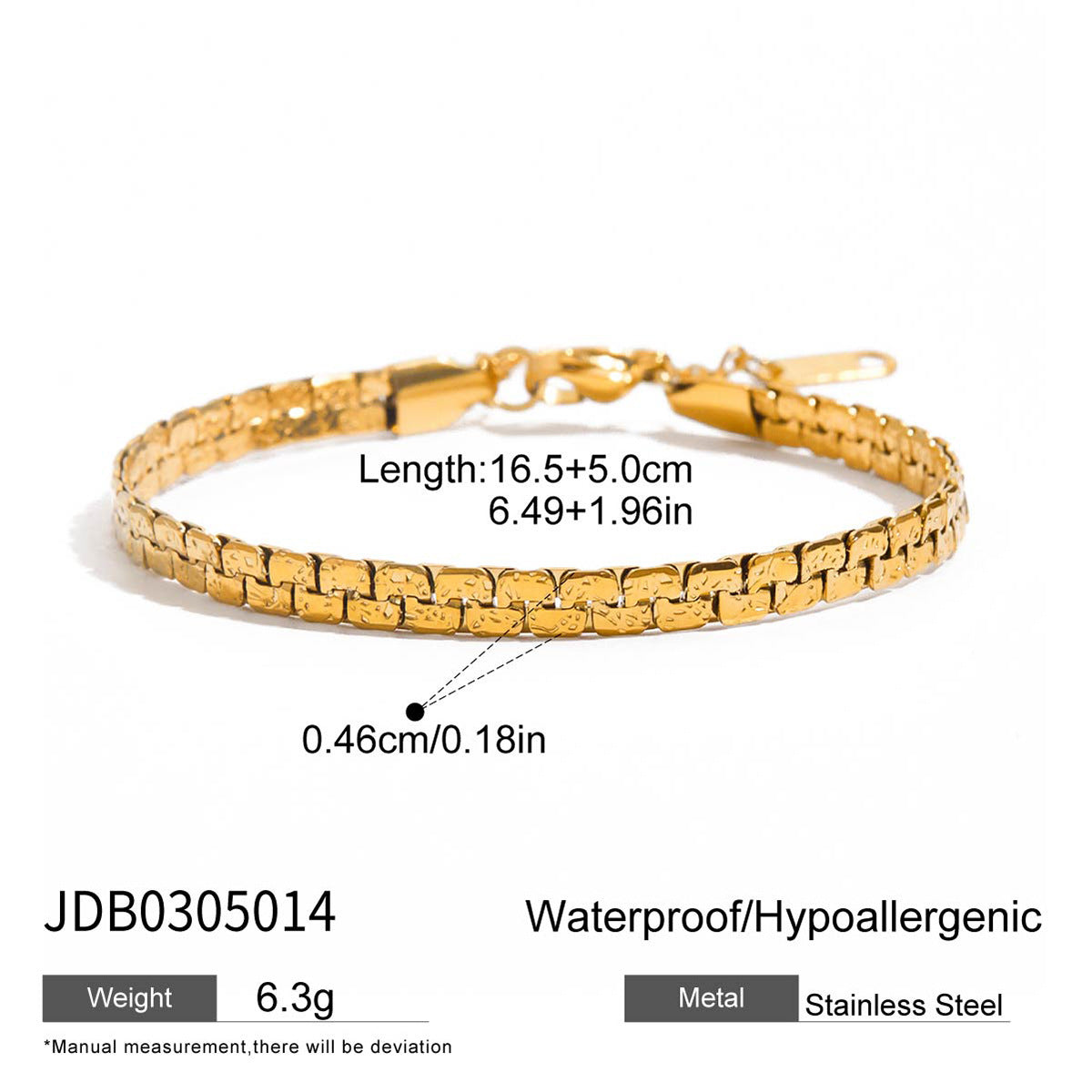 Elegant Geometric Fish Stainless Steel Bracelet with Cubic Zirconia for Women