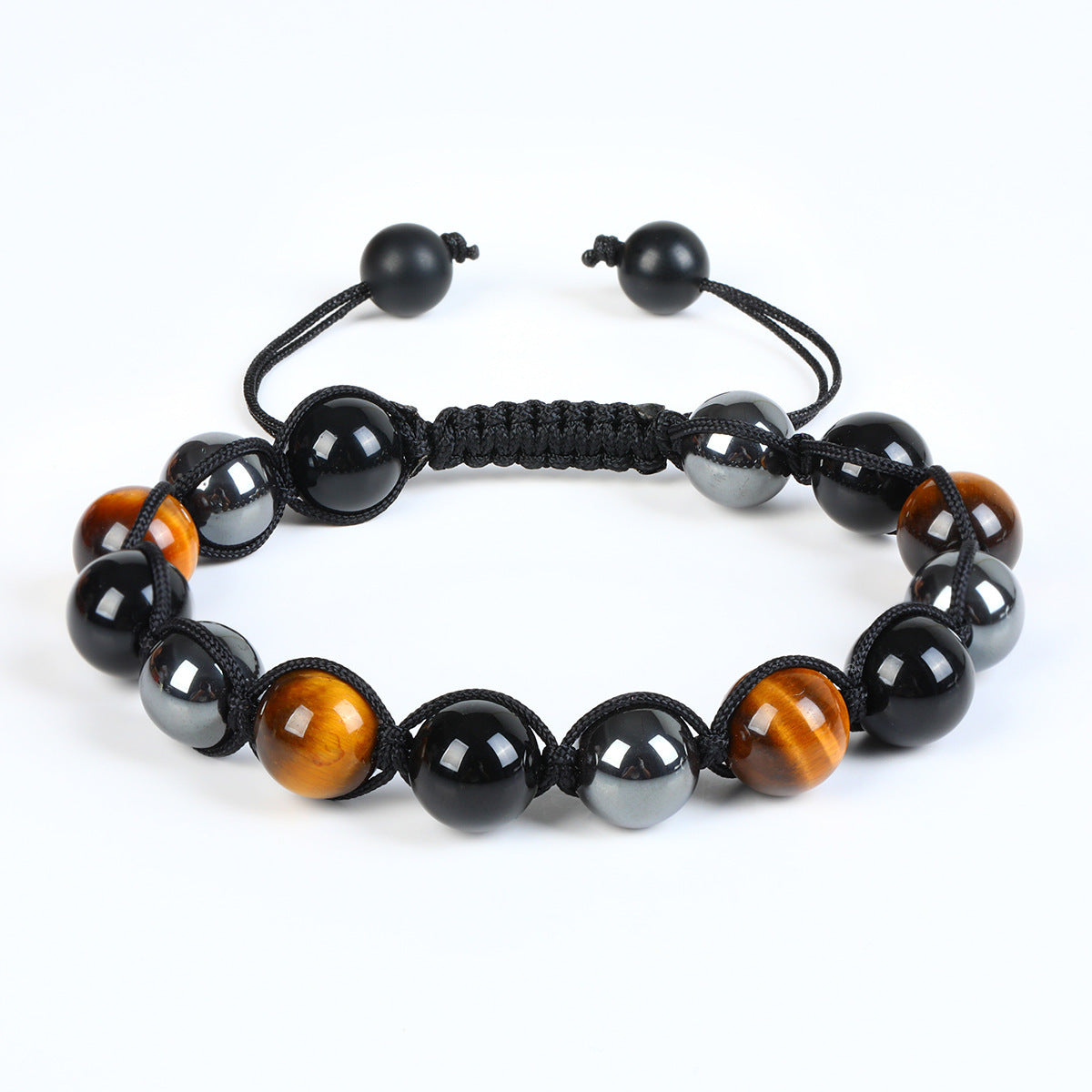 Unisex Animal Charm Alloy Bracelet with Natural Turquoise Agate and Crystal Stones