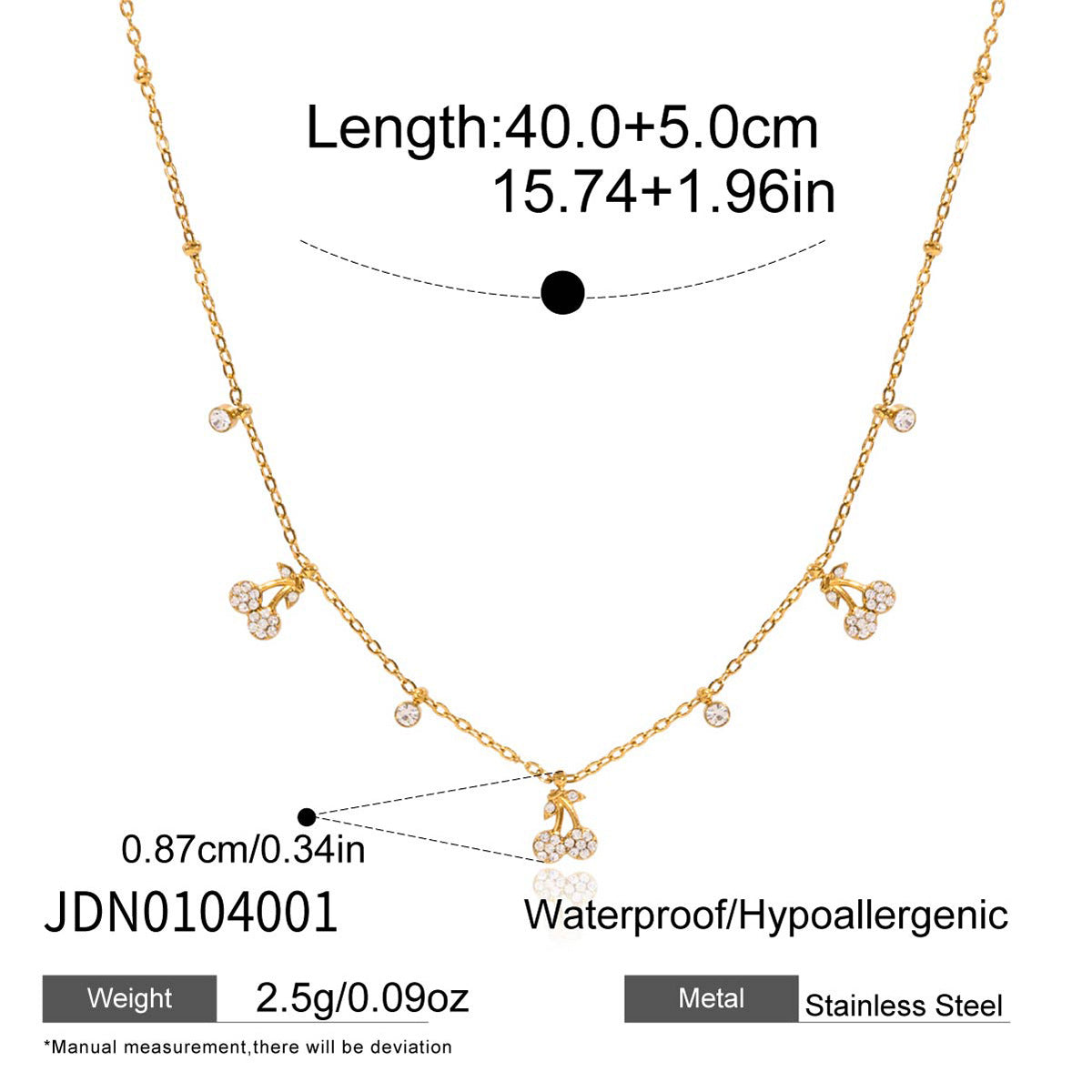 Collana con Ciondolo a Farfalla Geometrica da Donna in Acciaio al Titanio con Intarsio di Strass e Finitura Galvanizzata, Collana Ipohallergenica in Acciaio Inossidabile