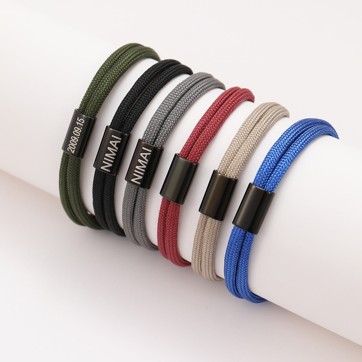 Fashionable Adjustable Braided Stainless Steel Engraved Bracelet with Heart and Sunflower Motifs for Women