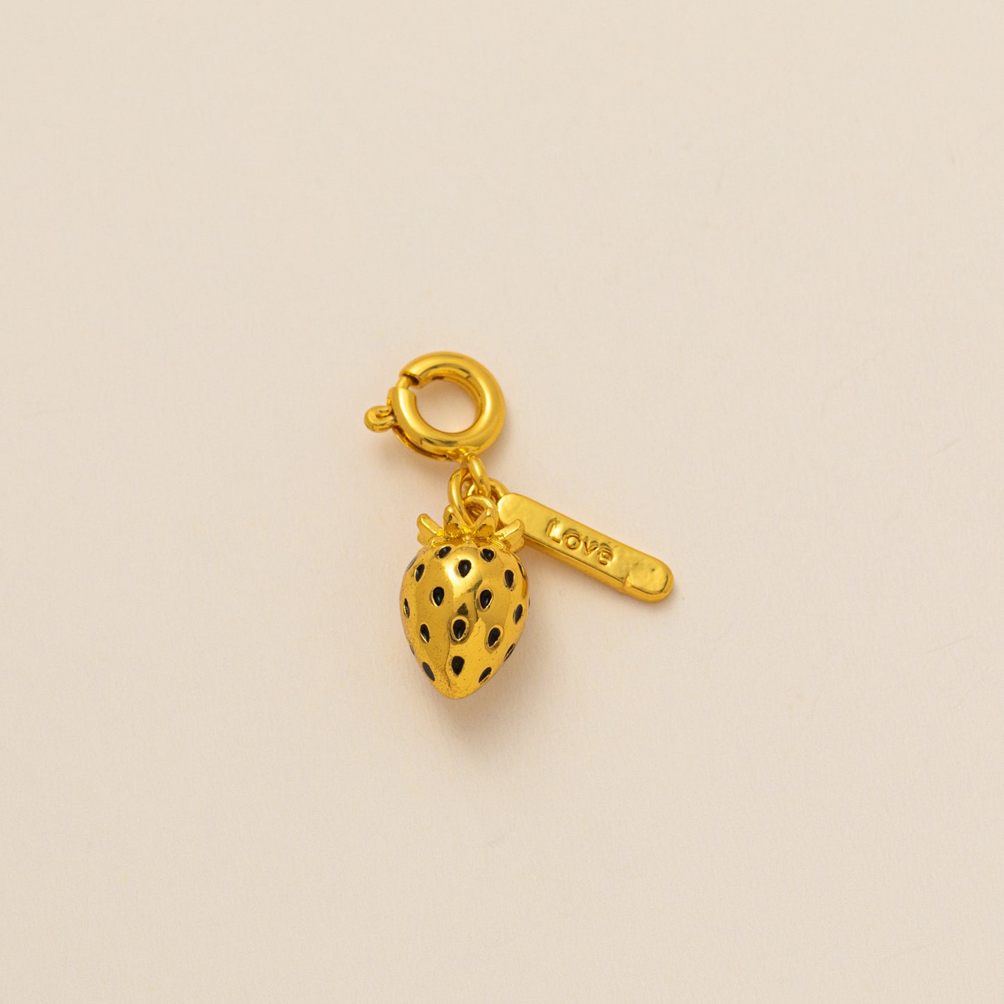Minimalist Brass Plated Fruit Pendant Necklace