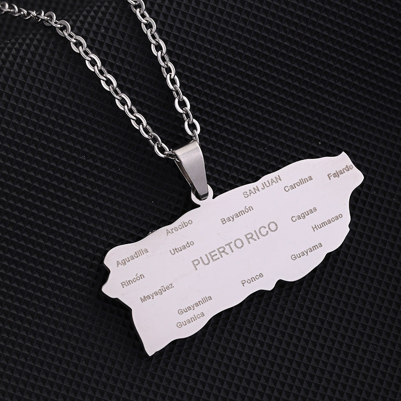 Collar con Colgante de Letra de Acero de Titanio a la Moda con Cadena Cruzada para Unisex Diseño Geométrico Joyería de Acero Inoxidable Galvanizado