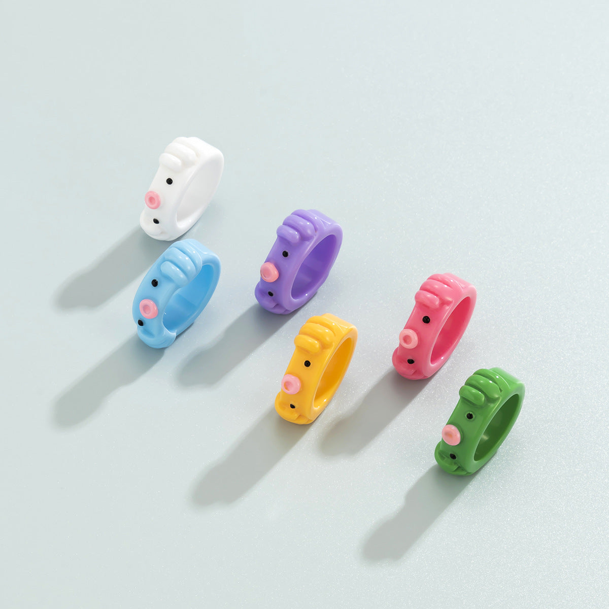Sweet Minimalist Acrylic Animal Ring