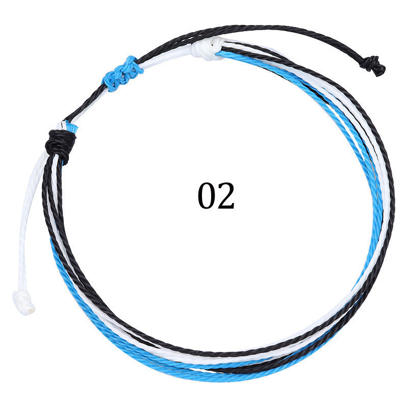 Handmade Braided Heart Nylon Friendship Bracelet Unisex