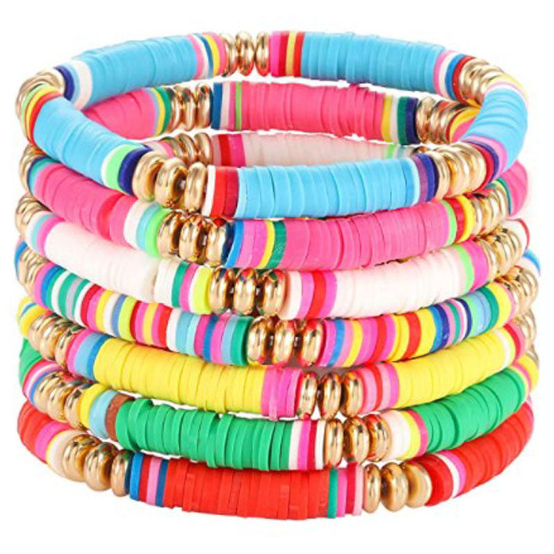 Bohemian Sweet Letter Resin Bracelet Unisex Handmade Jewelry