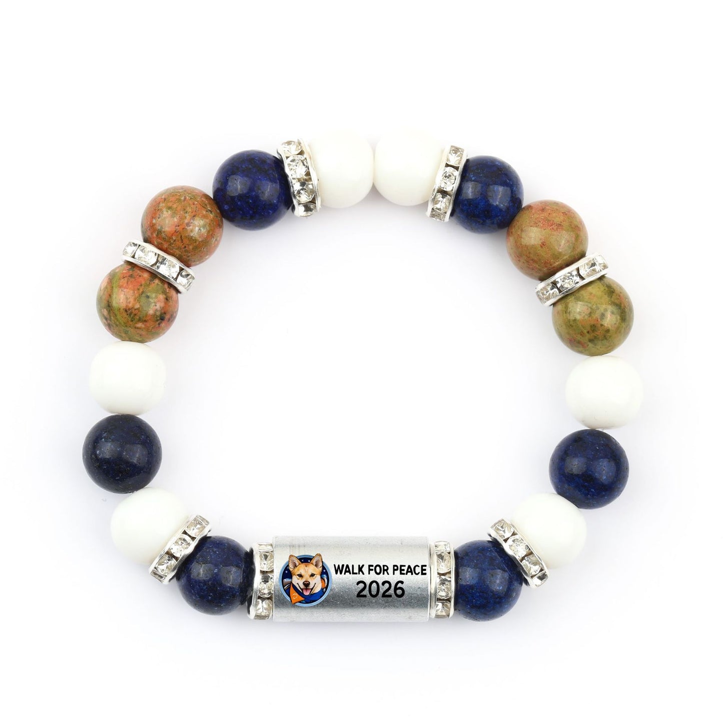 Minimalist Stainless Steel Bracelet with Dog Charm