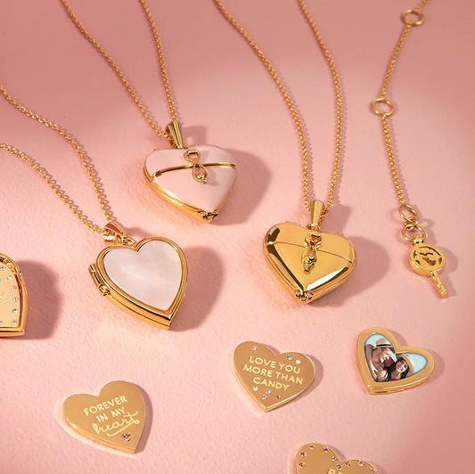 Luxury Heart-Shaped Titanium Steel Pendant Necklace with Natural Shell Inlay and Electroplated Finish, O-Chain Design for Unisex Wear