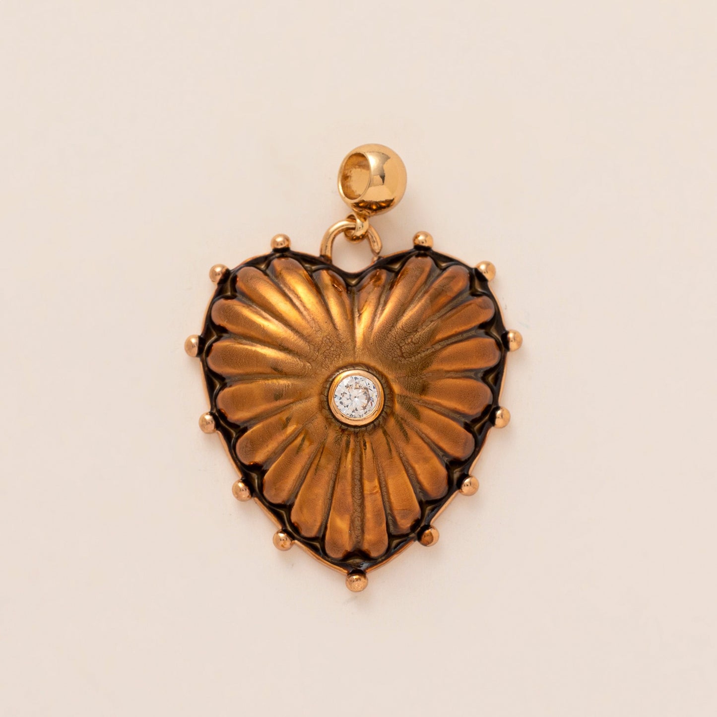 Vintage Heart Teardrop Plated Alloy Charm Bar Bag Pendant