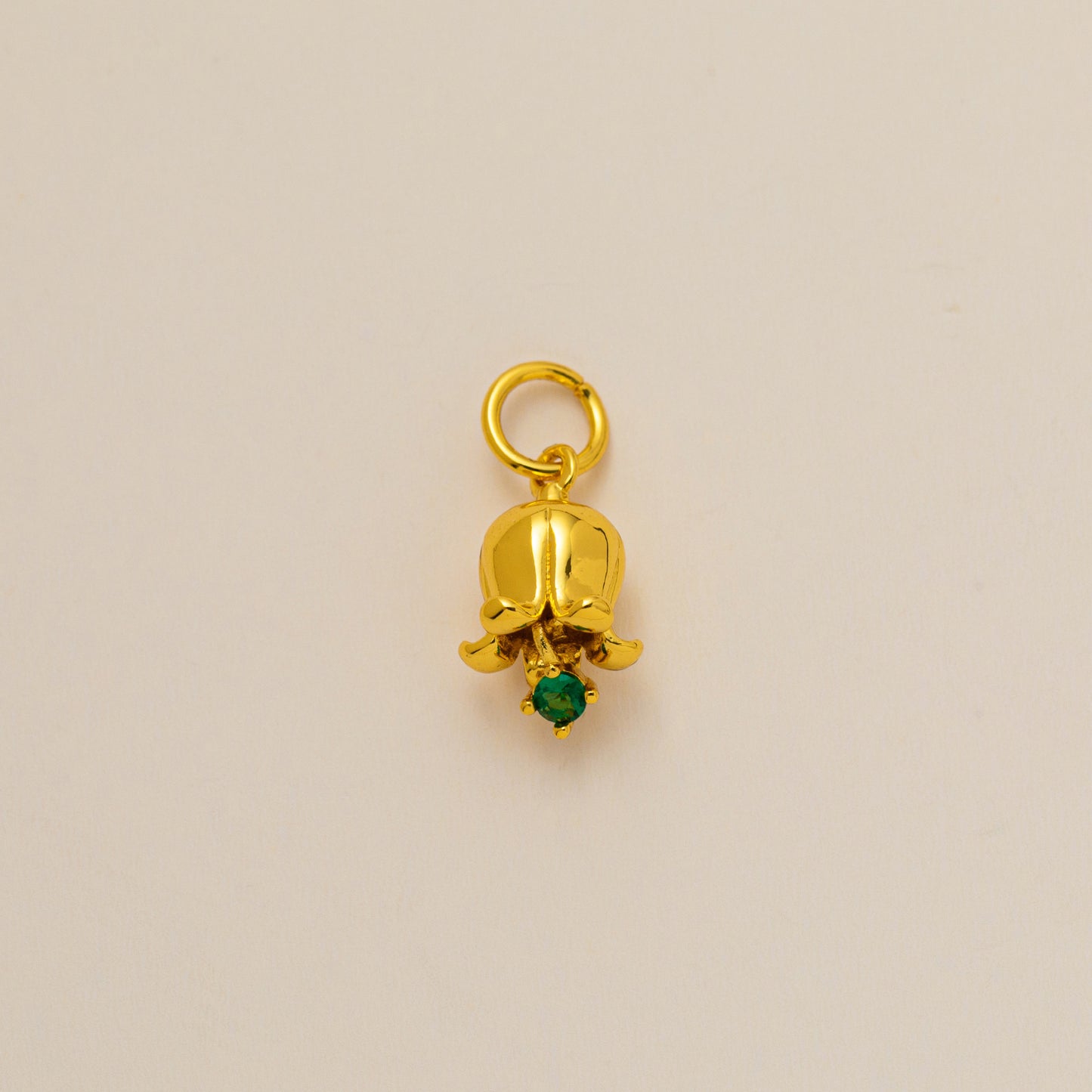 December Birthstone Cubic Zirconia Plated Brass Charm Bar Pendant for DIY Necklace Unisex