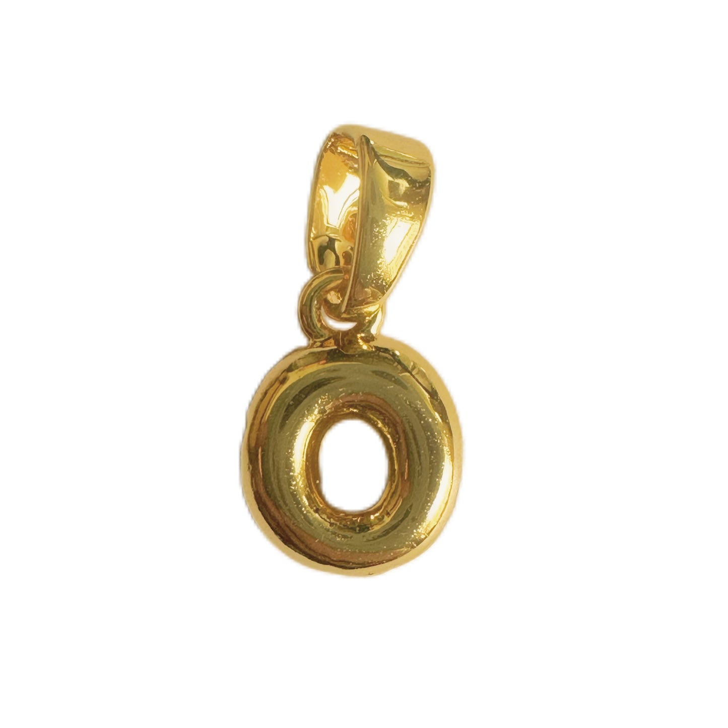 18K Gold Plated Letter Pendant Brass