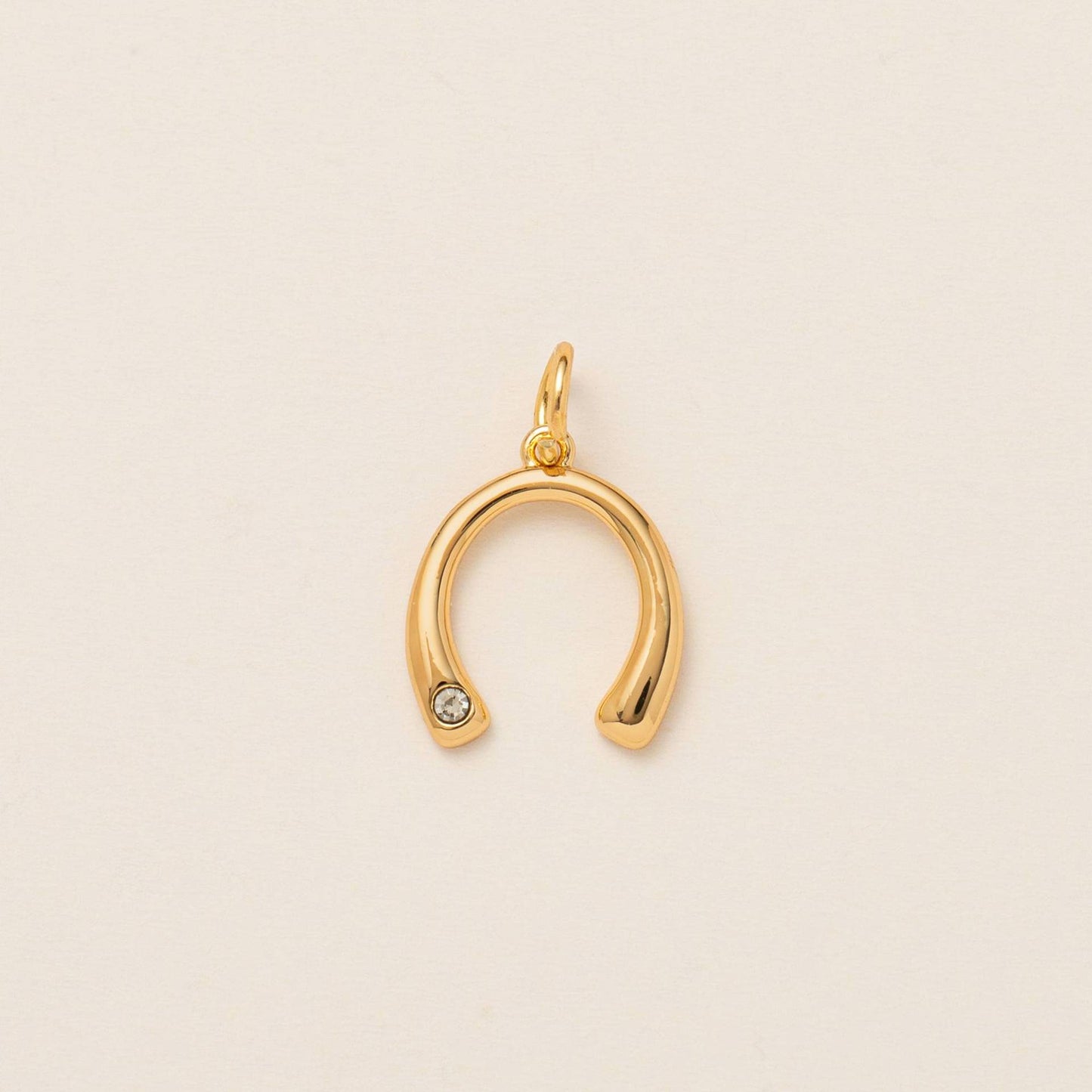 Vintage 14K Gold Plated Brass Heart Star Charm Bar with Ball Chain